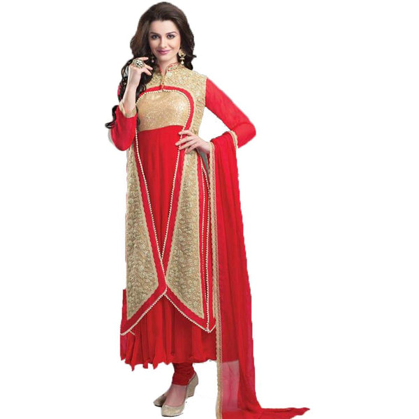 Jaune GOLDEN EMBROIDERED CHURIDAR KAMEEZ