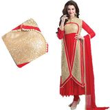 Jaune GOLDEN EMBROIDERED CHURIDAR KAMEEZ