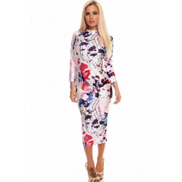 Jaune Hollywood Collection - Multicolor Vibes Midi Dress