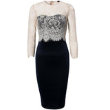 Jaune Lace Affair Midnight Blue Dress