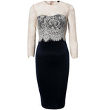 Jaune Lace Affair Bodycon Dress