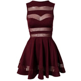Jaune Evil Red Translucent Bands Dress