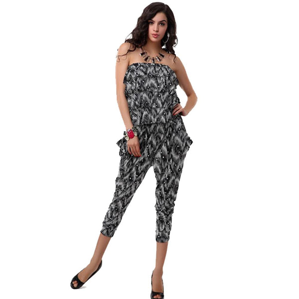 Jaune Starry Night Frilled Jumpsuit