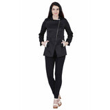 Jaune Dual Tone Detachable Hoodie Hustler Jacket - Black and Cookie Cream