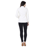 Jaune Dual Tone Detachable Hoodie Hustler Jacket - Off White and Navy