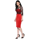 Jaune Lace Affair Bodycon Dress