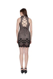 Jaune Lace Designer Black Midi Dress