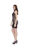 Jaune Lace Designer Black Midi Dress