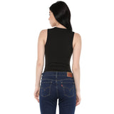 Jaune Black Criss Cross Bodysuit