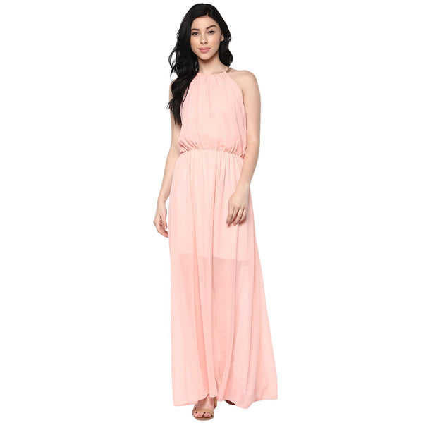 Jaune Summer Alexendria Bannett Collection -  Boho Beige Maxi Dress