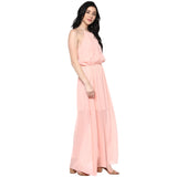 Jaune Summer Alexendria Bannett Collection -  Boho Beige Maxi Dress