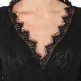 Jaune Paula Ocean Green Designer Lace A Line Gown