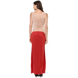 JAUNE DARE BACK JENNIFER LOPEZ GOWN - Red