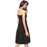 Jaune Black Tube Skater Dress