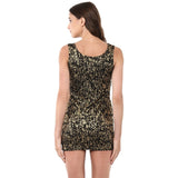 Jaune Golden Black Mini Dress