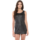 Jaune Grey Marble Texture Sheath Dress